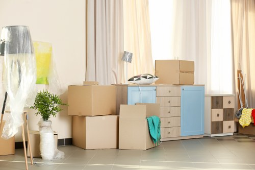 Commercial moving team planning a business relocation in Pimlico