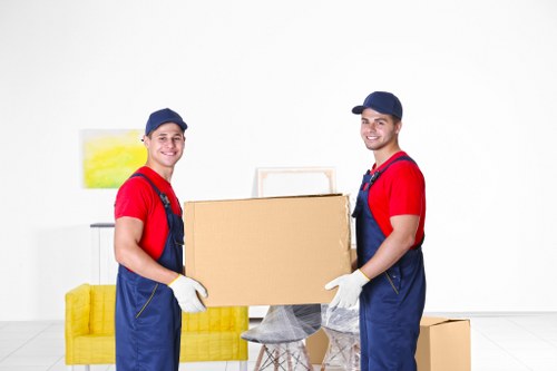 Packing and labelling office contents for a business move in Pimlico