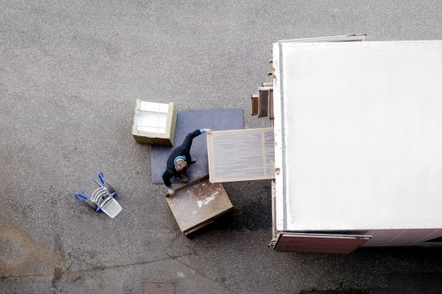 Movers working on a residential move in Pimlico with careful packing