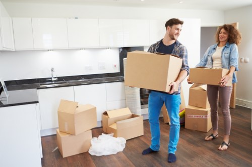 Packing and loading support for a Pimlico home relocation